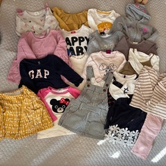 女の子　子供服　冬服　80.90センチ　まとめての画像