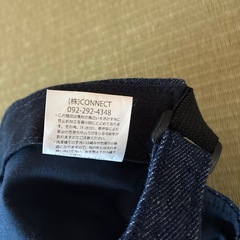 デニム生地キャップの画像