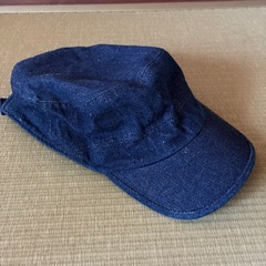 デニム生地キャップの画像