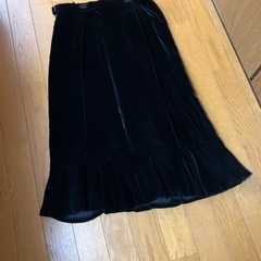 ベルベット生地　　黒スーツ11号の画像