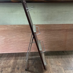 マガジンラック　90×30×35　展示品(中古)　ウッドマガジンラック　スリムの画像
