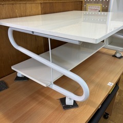 【ジャングル深井店】★キャスター付ローラック ホワイト 白 ラック キャスター 家具 クリーニング済 堺市 深井 【FU3041】の画像