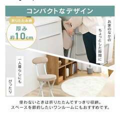 Iris Plaza 折りたたみチェア（ネイビー軽量2kg未満）＋ ローテーブル(無料)の画像