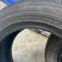 【委託】軽自動車タイヤ2本　14インチ　工賃込み　の画像