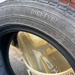 【委託】軽自動車タイヤ2本　14インチ　工賃込み　の画像