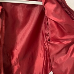 130cm  ダウンジャケット キッズ 赤　イオン　 アウターの画像