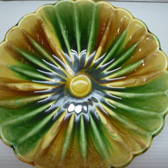 ☆▲三彩テーブルセット　花瓶　花器　花入　皿　ボール　食器　箸　lの画像