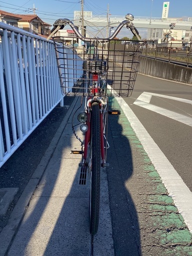 【中古自転車】　(赤メタリック) 外装6段