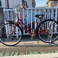 【中古自転車】　(赤メタリック) 外装6段の画像