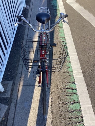 【中古自転車】　(赤メタリック) 外装6段