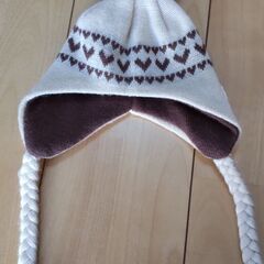 ベビーフリーサイズ　可愛いニットうさぎ帽子の画像