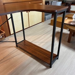 L字型パソコンデスク　机　　学習机　ゲーミングデスクの画像