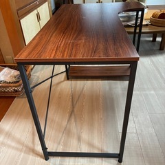 L字型パソコンデスク　机　　学習机　ゲーミングデスクの画像