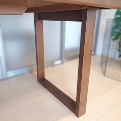 【美品】 ニトリ Nコレクション ダイニングテーブル ブラウン 1800 x 800の画像