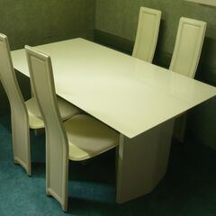 ★　ダイニング　テーブル　背もたれ椅子4脚　セット　会議テーブル　接客テーブルの画像