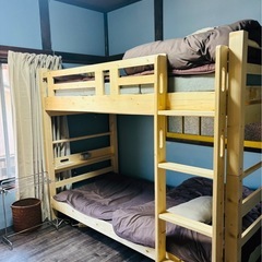 旅館業法クリア／大人用2段ベッド（2024年3月末購入）の画像