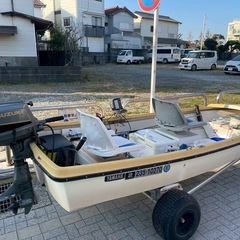 ボート＆船台【引き取り限定】の画像
