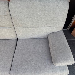 2人掛け ローソファー 椅子【サイズ】約160×82×高さ70cm    　の画像