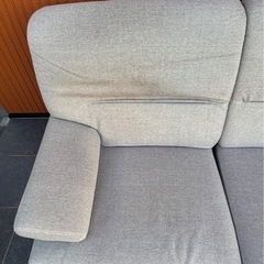 2人掛け ローソファー 椅子【サイズ】約160×82×高さ70cm    　の画像