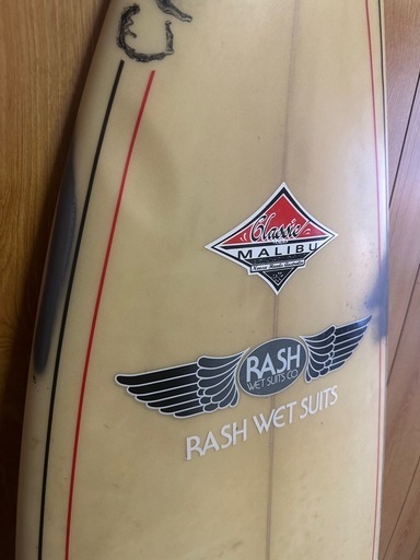 サーフボード ファッション クラシックマリブ ショートボード フィン付