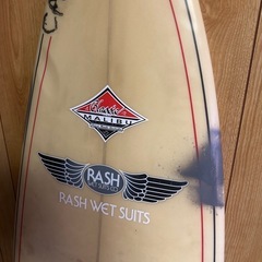 サーフボード クラシックマリブ ショートボード フィン付の画像