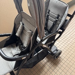 カトージ　2シーター　2人乗りベビーカー　純正リアシート付  の画像