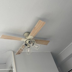 ライト付きシーリングファンの画像