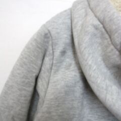 ユニクロ UNIQLO  ジップアップパーカー  暖かな裏地フリース グレー キッズ120サイズ グレーの画像