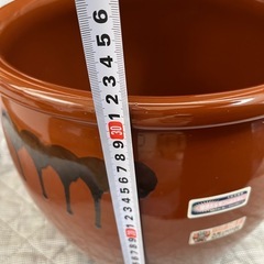 久松窯　かめ　丸壺蓋付　10号の画像