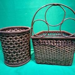 竹籠  2個セット
の画像