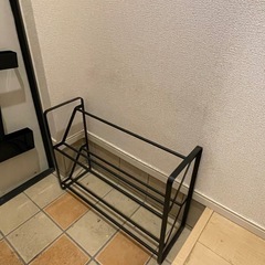 シューズラック　スリム　2段の画像