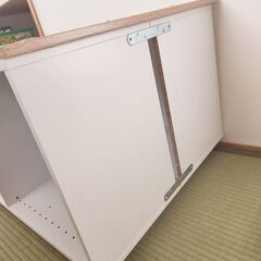 おもちゃ収納棚+シルバニア台の画像