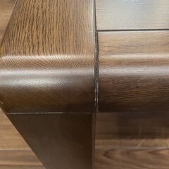 【★引き取り限定】 ダークブラウン 木製 センター テーブルの画像