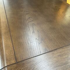 【★引き取り限定】 ダークブラウン 木製 センター テーブルの画像