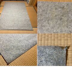 【中古/長期保管品/お引取り限定】■カーペット■ブルー■江戸間■3畳■ポリエステル製■日本製■の画像