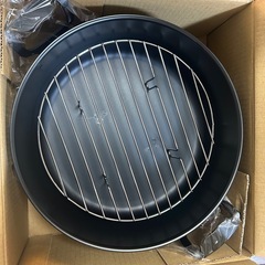 未使用　鉄製　燻製鍋　くんせい鍋　燻製器　
27cmの画像