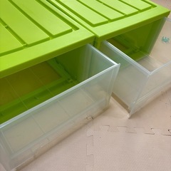 【受け渡し決まりました】カラー収納ボックス　キャビネット　2個セットの画像
