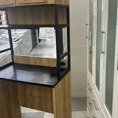 ★リユースのサカイ千葉中央店★  レンジ台 ブラウン H187×D47×W83 クリーニング済み TC5640の画像