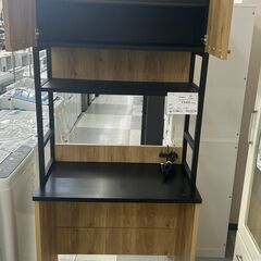 ★リユースのサカイ千葉中央店★  レンジ台 ブラウン H187×D47×W83 クリーニング済み TC5640の画像