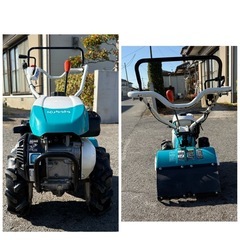 ジャンク品　クボタ 管理機 TRS30 3馬力 作業幅 約450mm 菜ビ　 家庭菜園 歩行型 耕うん機 畝立　カワサキ　FJ100D 農機具の画像