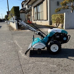 ジャンク品　クボタ 管理機 TRS30 3馬力 作業幅 約450mm 菜ビ　 家庭菜園 歩行型 耕うん機 畝立　カワサキ　FJ100D 農機具の画像