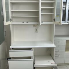 ★リユースのサカイ千葉中央店★  レンジボード ホワイト H201×D43×W100 クリーニング済み TC5641の画像