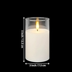 結婚式ウェルカムスペースLEDキャンドルの画像