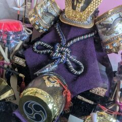 五月人形兜ケース飾りの画像