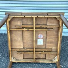 店頭引き渡し 中古 千趣会 伸縮テーブル 木製 デスク 家具の画像