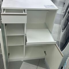 ★リユースのサカイ千葉中央店★  レンジ台 ホワイト H110×D40×W75 クリーニング済み TC5644の画像