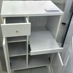 ★リユースのサカイ千葉中央店★  レンジ台 ホワイト H90×D41×W60 クリーニング済み TC5645の画像