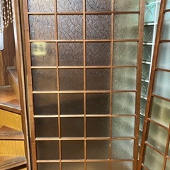 昭和型板ガラス入り引戸90cm巾2枚の画像