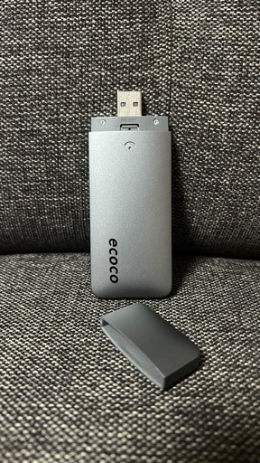 新品未使用 ecoco USB型 スティック Wi-Fi TD10 グレー