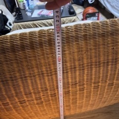 籐製ソファーの画像